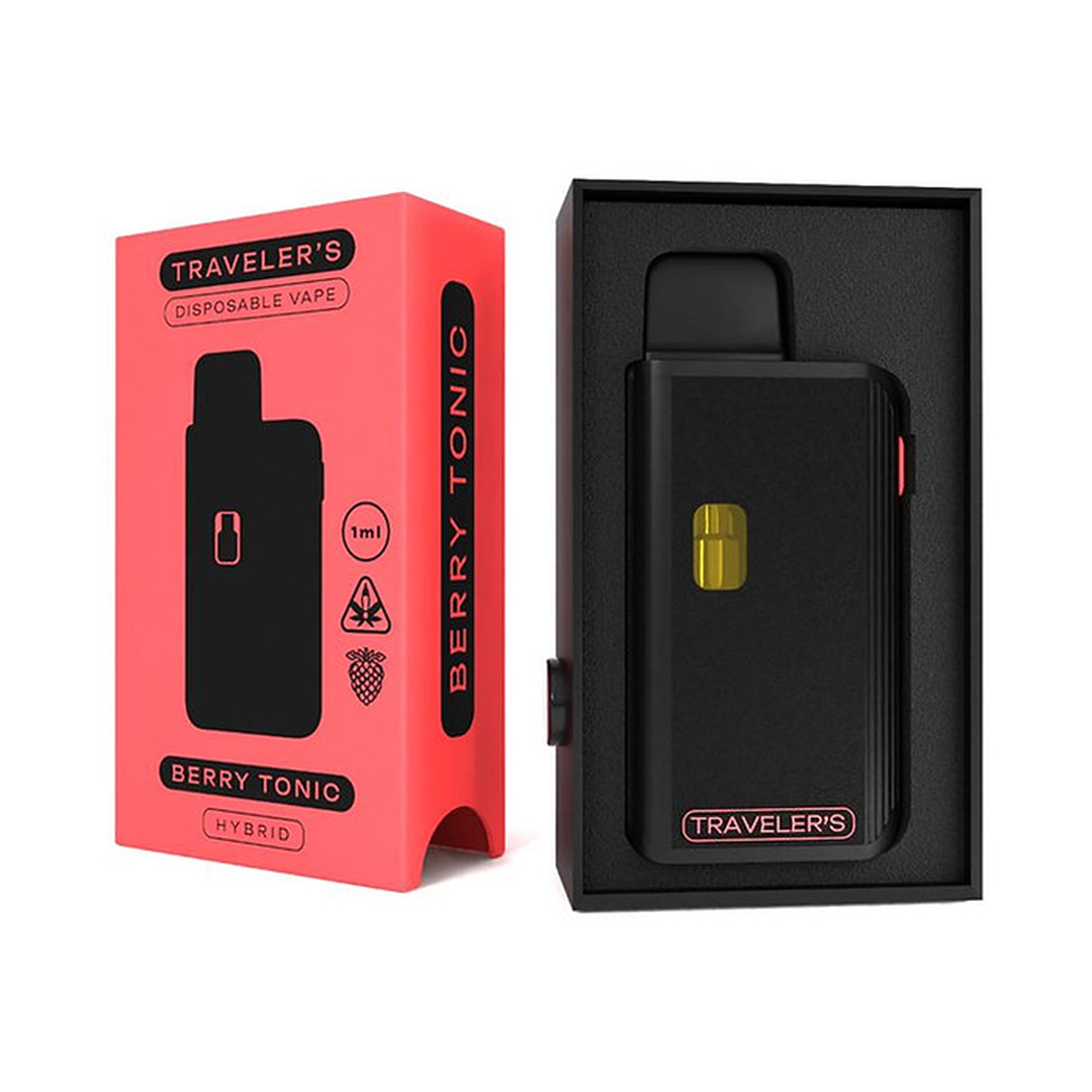 Traveler's® Stealth Disposable Vapes 1ml - Berry Tonic (Hybrid