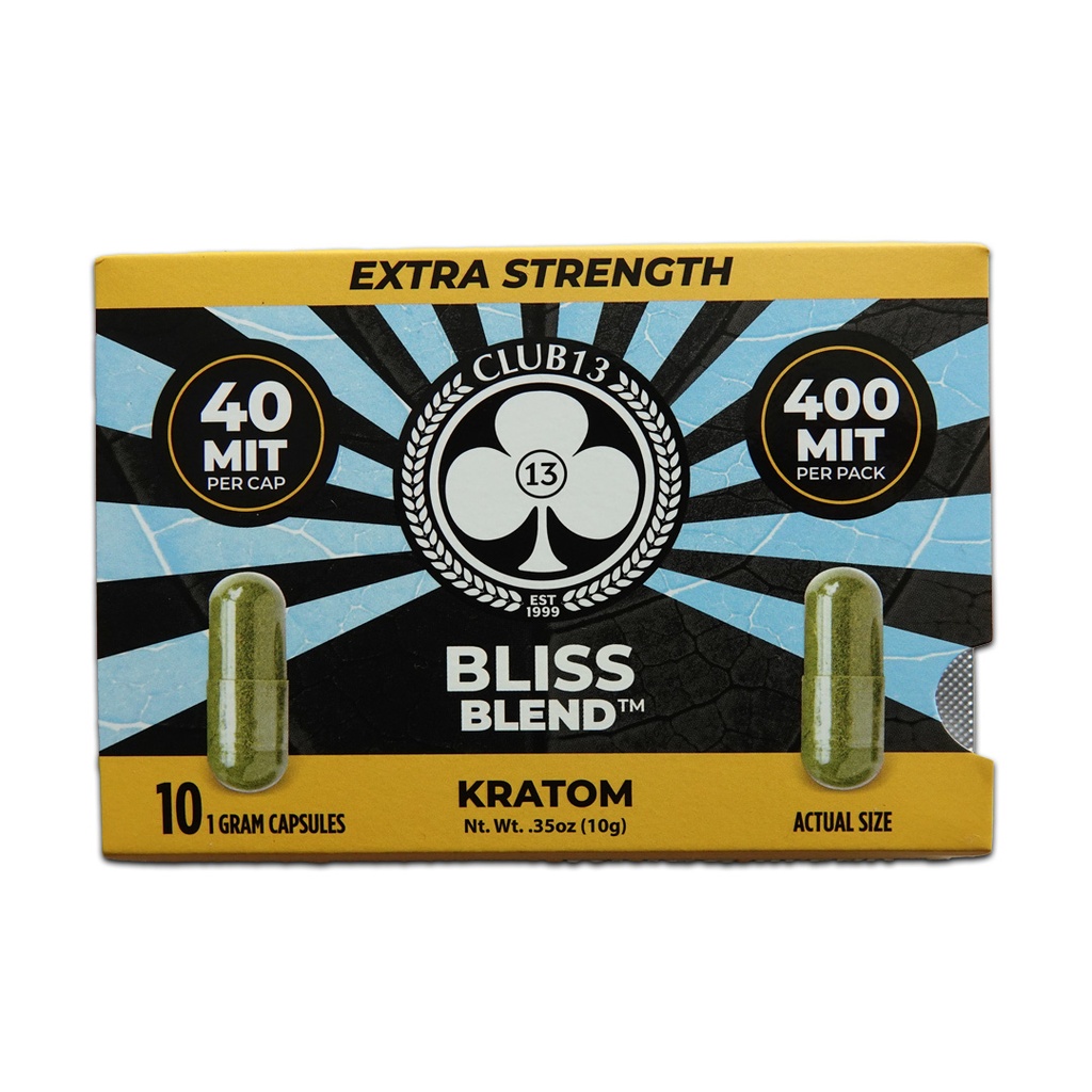 Mitragynine Kratom Capsules 400MIT (10x40mg)