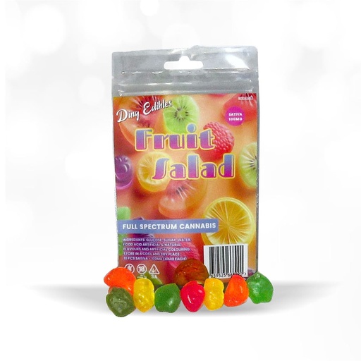 Gummies - Fruit Salad 100mg (10x10mg) - Sativa