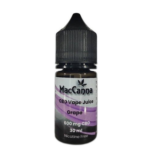 CBD Isolate Vape Juice 600mg (30ml) - Grape
