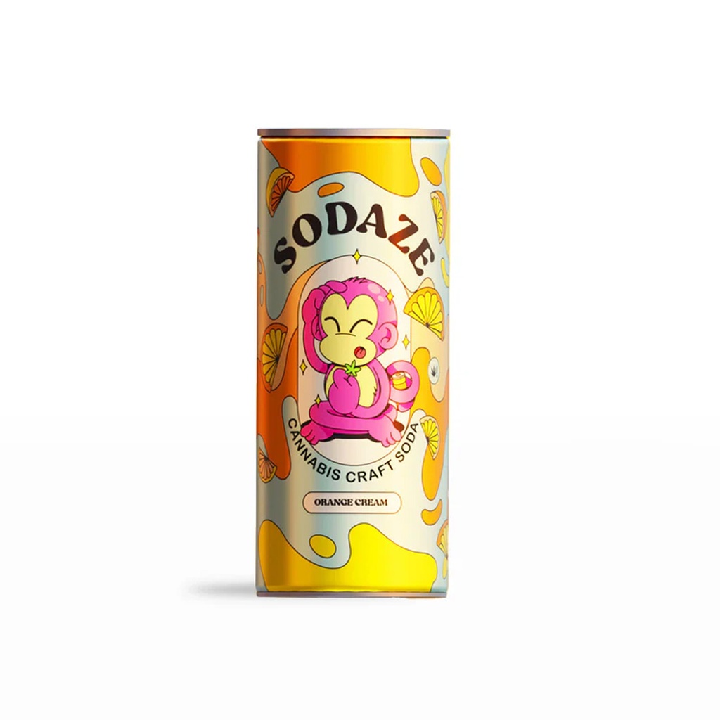 Sodaze Infused Craft Soda 30mg - Orange Cream (250ml) | Cannamart