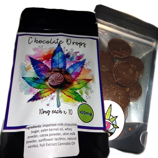 Chocolate Drops 100mg (10 Packs)