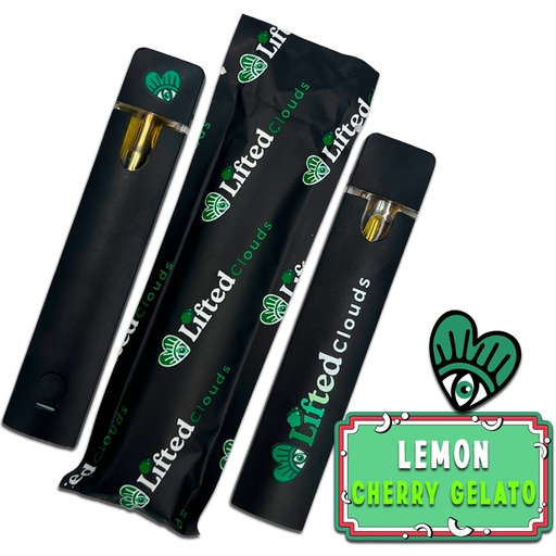 Lifted Delta 9 Disposable Vape 0.5ml (in a sleeve) - Lemon Cherry Gelato (Indica)