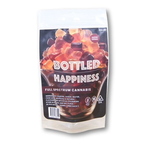 Gummies - Bottled Happiness 200mg (20x10mg) - Sativa
