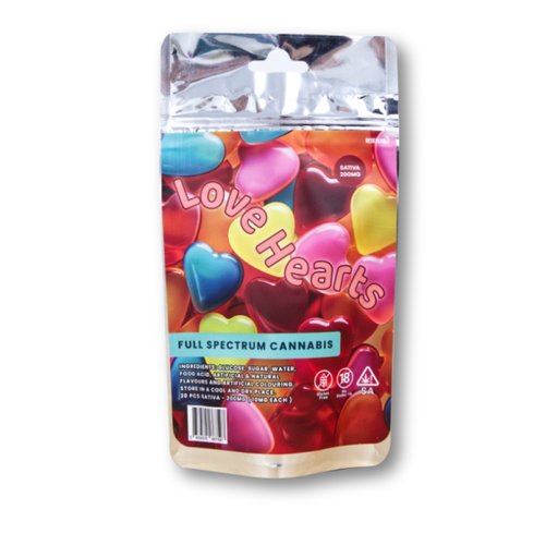 Gummies - Love Hearts 200mg (20x10mg)