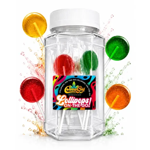 Fruity Lollipops On-The-Go - Full Spectrum Sativa 450mg (15x30mg) - Large Tub