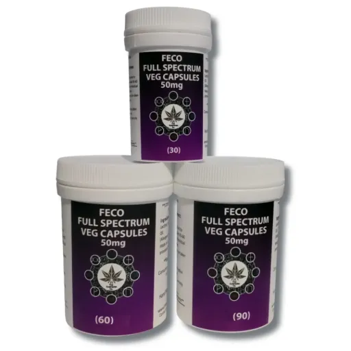 Full Spectrum FECO + Black Cannabis Oil (B.C.O) - Capsules 50mg