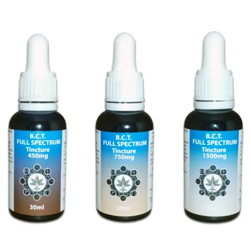 Full Spectrum MCT Black Cannabis Oil Tinctures (B.C.T) 30ml