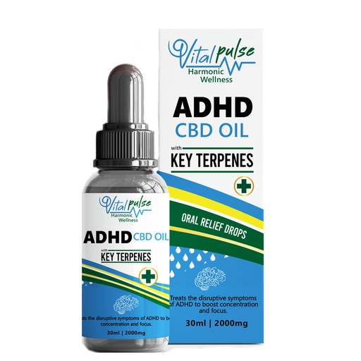 Vitalpulse ADHD CBD Oil 30ml (2000mg)